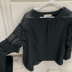 Loft black blouse